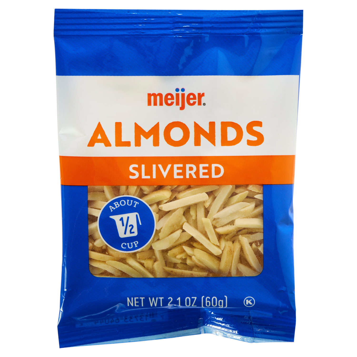slide 1 of 2, Meijer Slivered Almonds, 2.1 oz, 2.1 oz