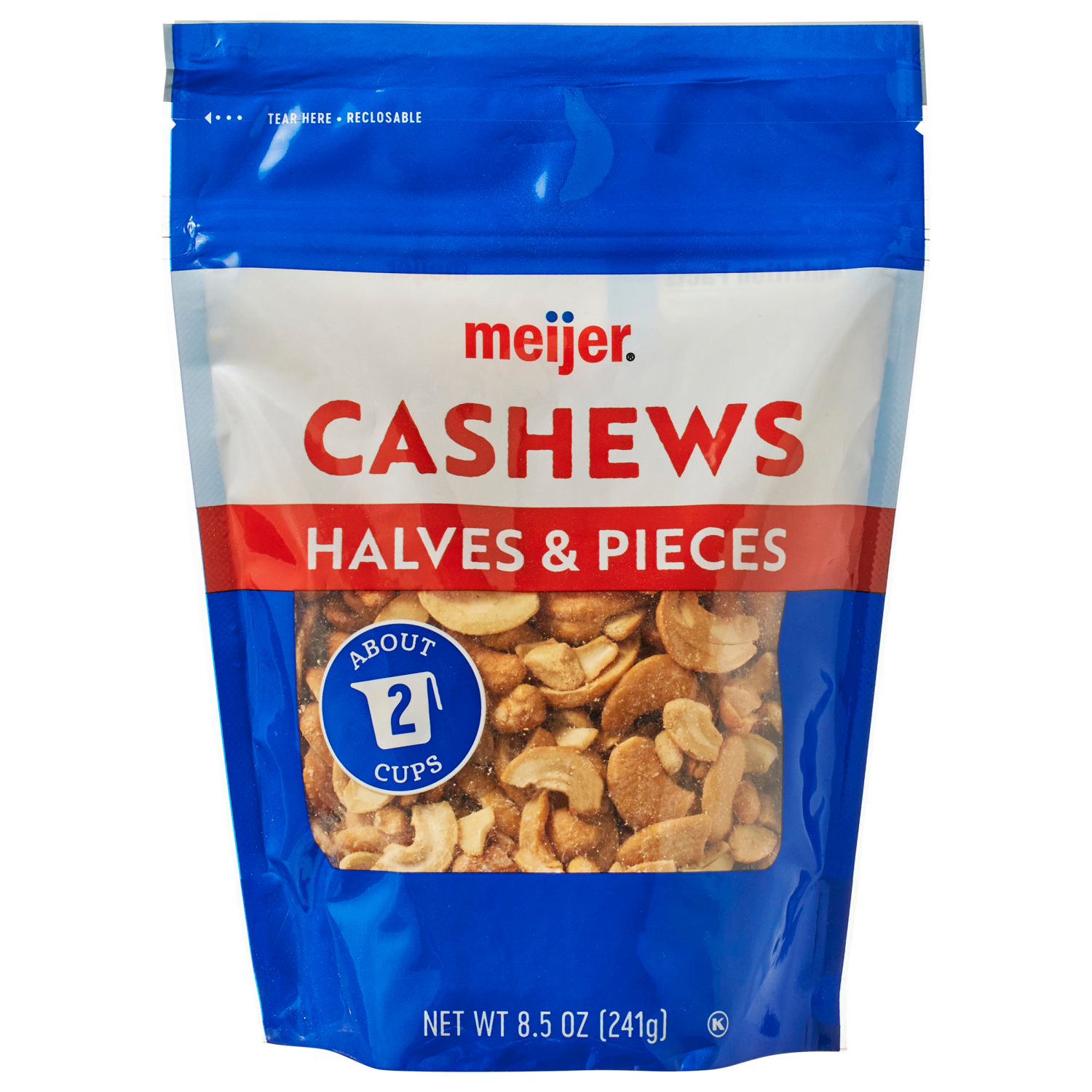 slide 1 of 3, Meijer Cashew Halves & Pieces, 8.5 oz