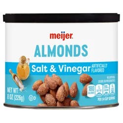 Meijer Salt & Vinegar Roasted Whole Almonds, 8 Oz