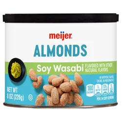 Meijer Wasabi & Soy Whole Almonds, 8 Oz