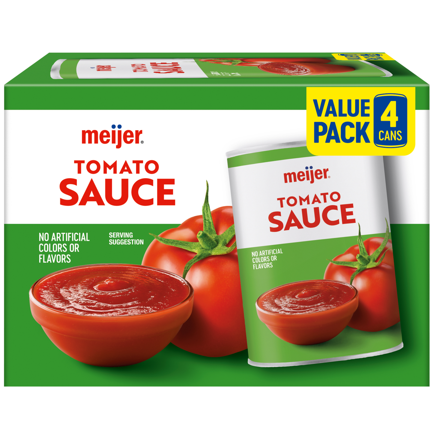 slide 2 of 5, Meijer Tomato Sauce Can, 4-Pack, 15 oz