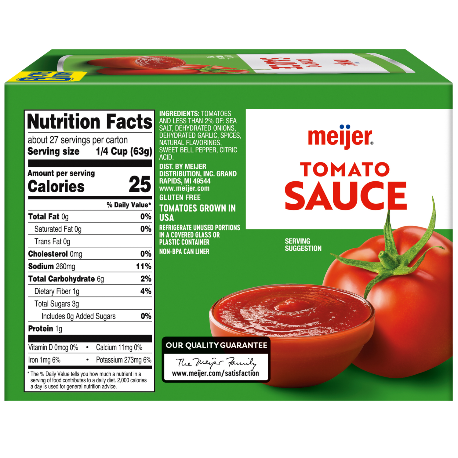 slide 3 of 5, Meijer Tomato Sauce Can, 4-Pack, 15 oz