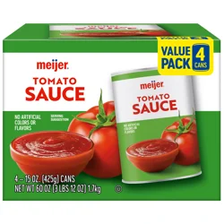 Meijer Tomato Sauce Cans, 15 Oz, 4 Pack