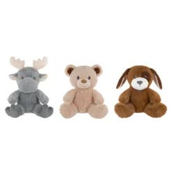 Meijer Baby Plush 10 inch Snuggly and Cuddly, 3 Asrt