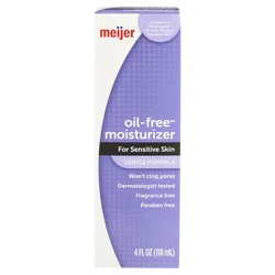 Meijer Oil-Free Moisturizer For Sensitive Skin, 4 Oz