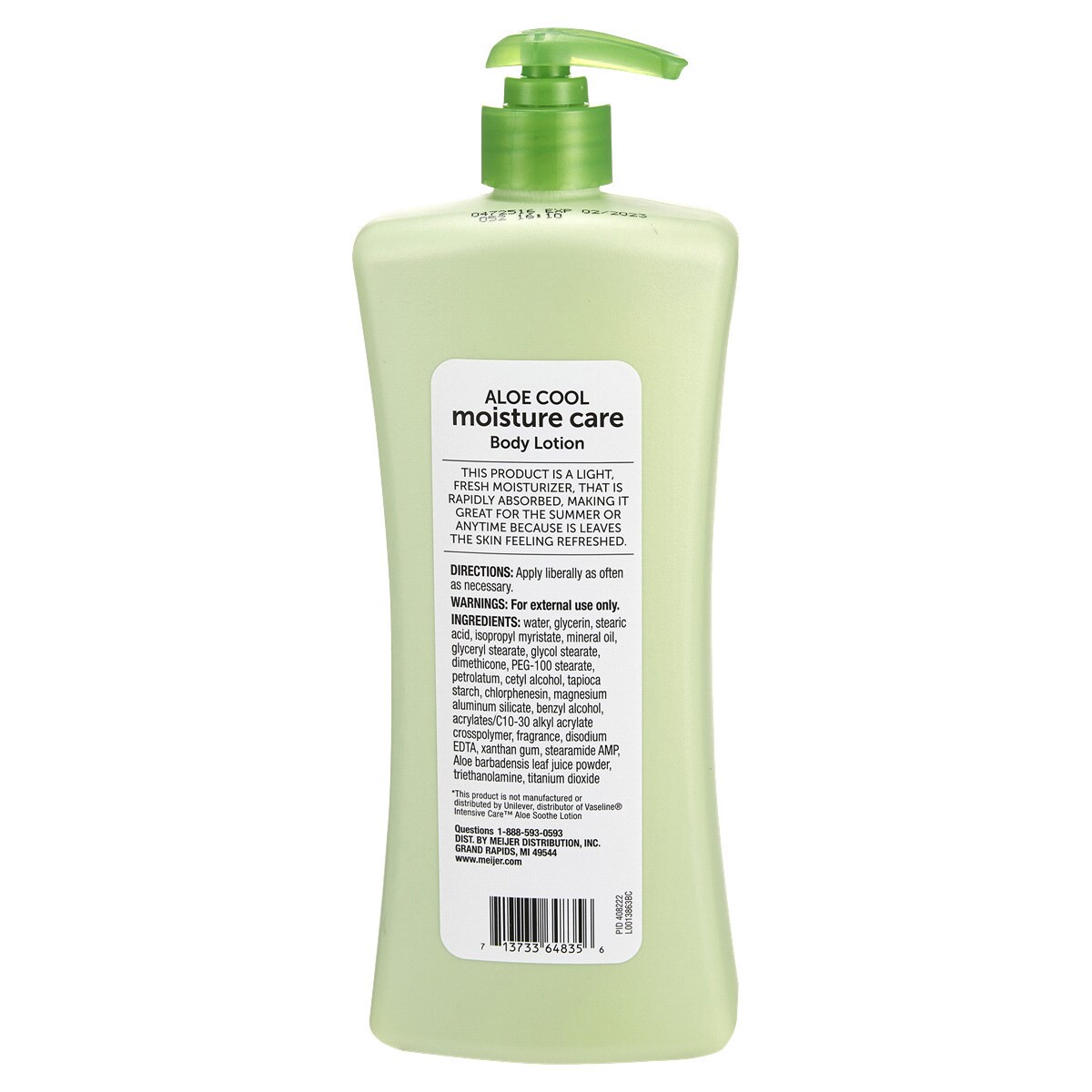 slide 2 of 2, Meijer Moisture Care: Aloe Cool Skin Care Lotion, 24.5 oz