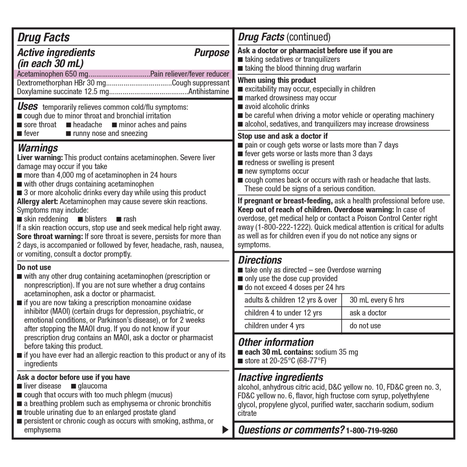 slide 3 of 6, Meijer NiteTime Cold and Flu, 12 oz