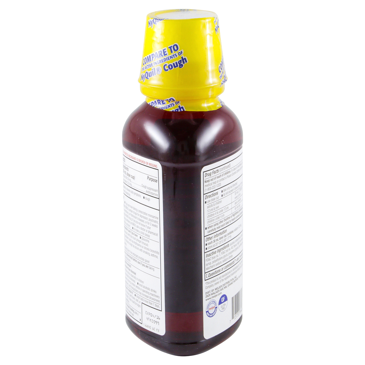 slide 4 of 4, Meijer Nitetime Cough Cherry Liquid, 12 fl oz