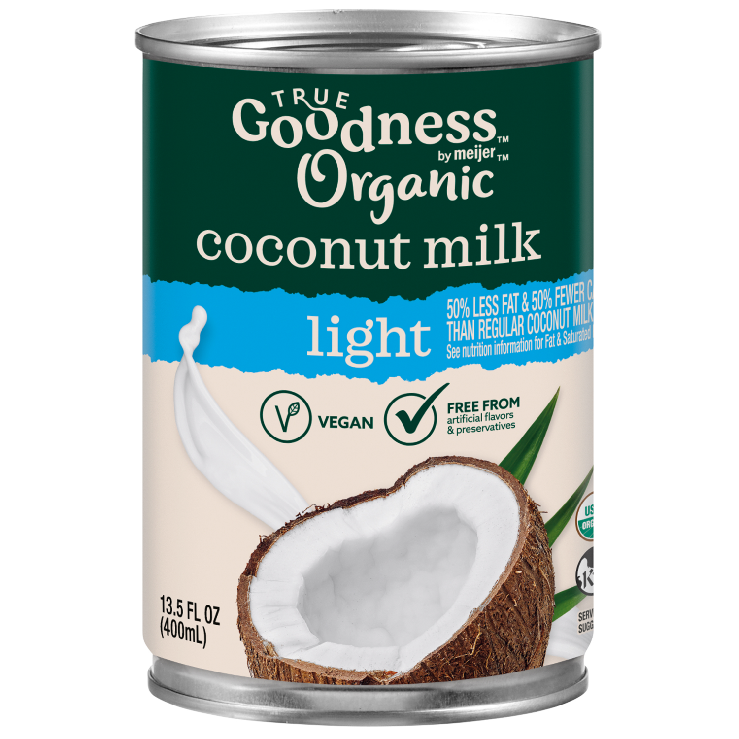 slide 1 of 3, True Goodness Organic Coconut Milk Lite, 13.5 Oz, 13.5 oz