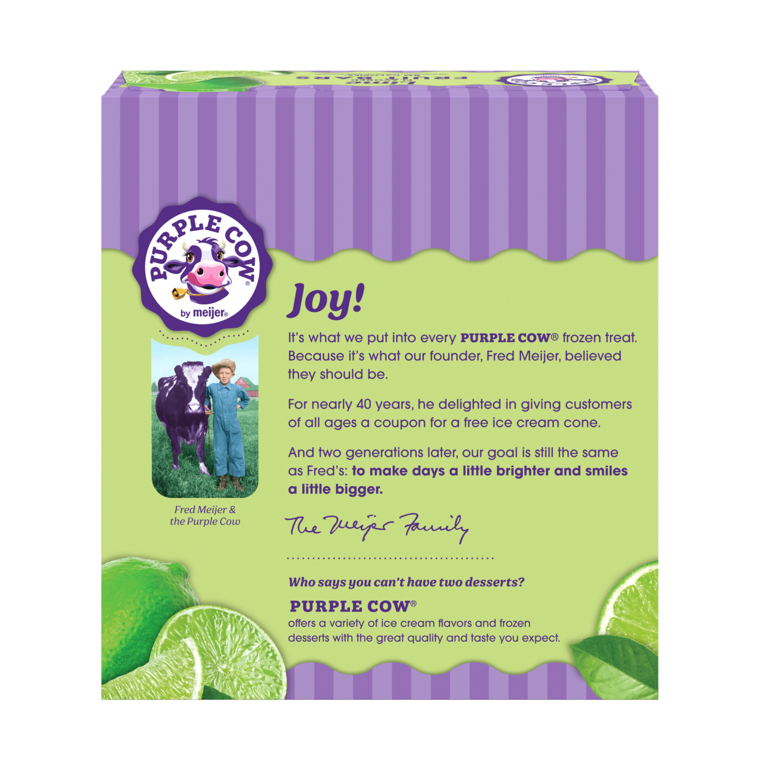 slide 2 of 6, Purple Cow Lime Fruit Bar, 6 ct
