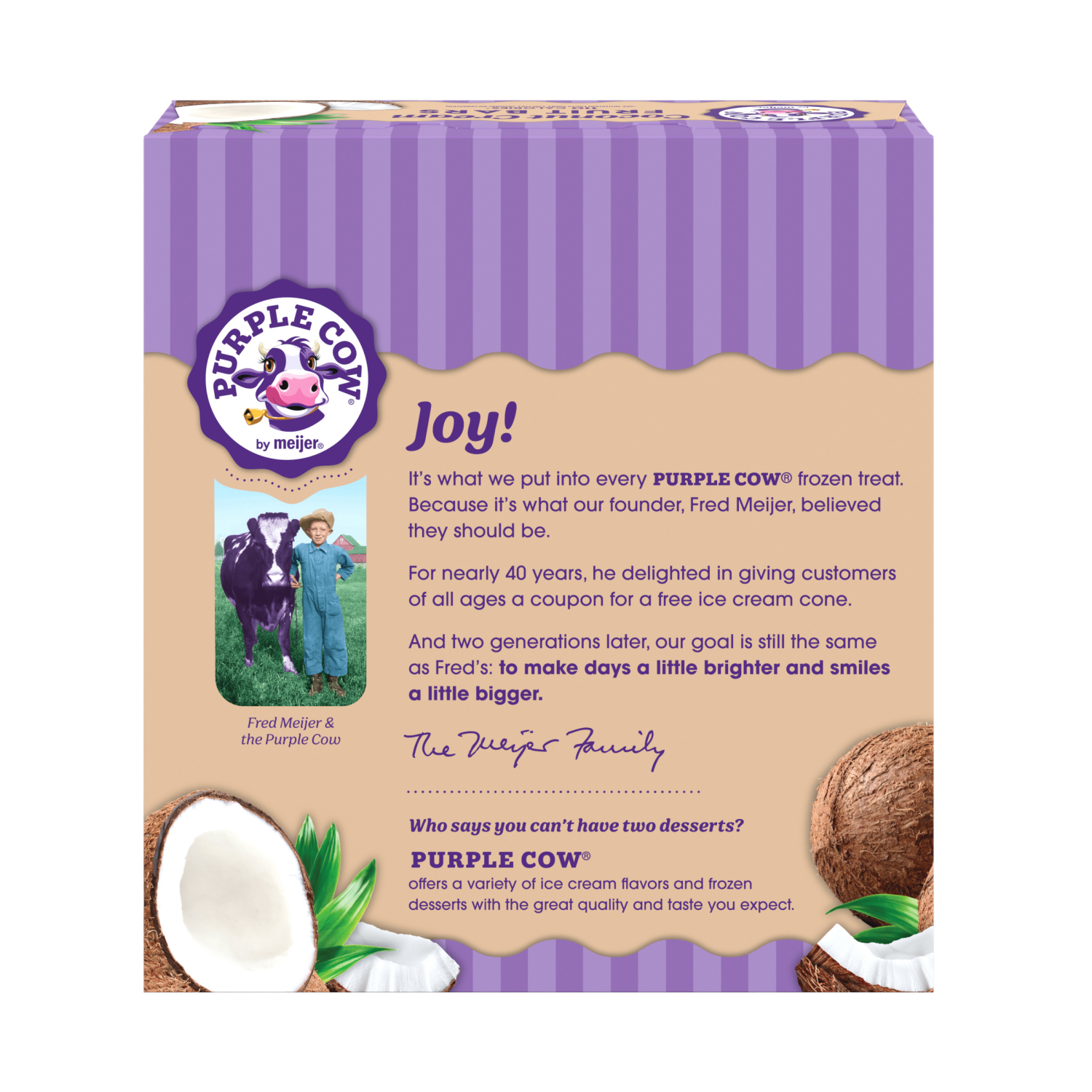 slide 2 of 6, Purple Cow Coconut Fruit Bars, 6 ct