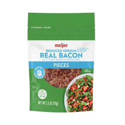 Meijer Real Bacon Pieces Reduced Sodium, 2.5 Oz
