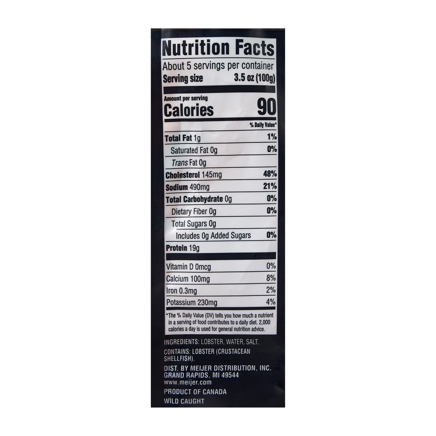 slide 3 of 5, Frederik's By Meijer Frederiks by Meijer Lobster Scored Arm and Claws Wild Caught, 1 lb, 1 lb