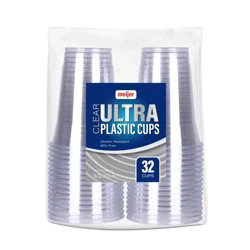 Meijer Plastic Cup Clear 16oz 32ct
