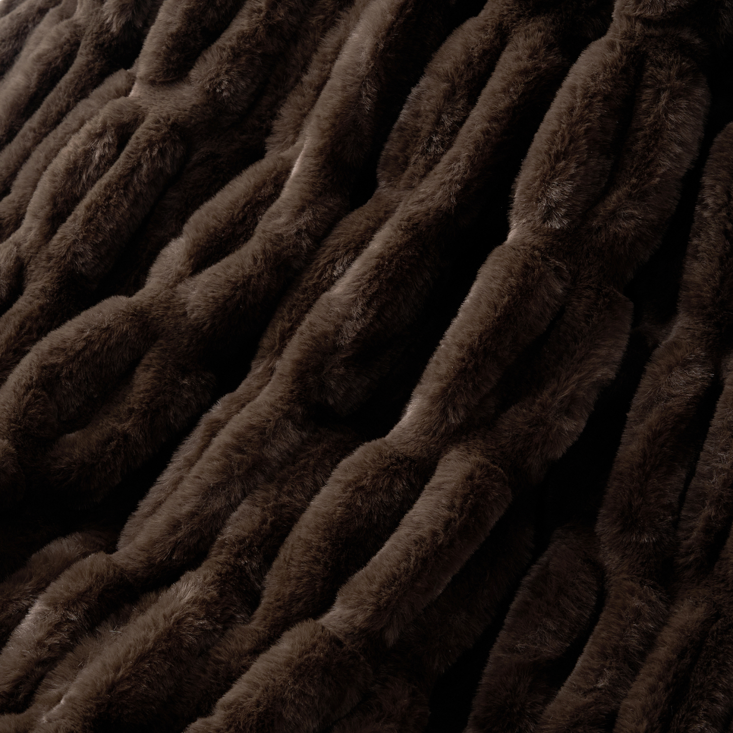 slide 3 of 6, ROOM & RETREAT RR CHOCOLATE RUCHED THROW, 50 x 60 