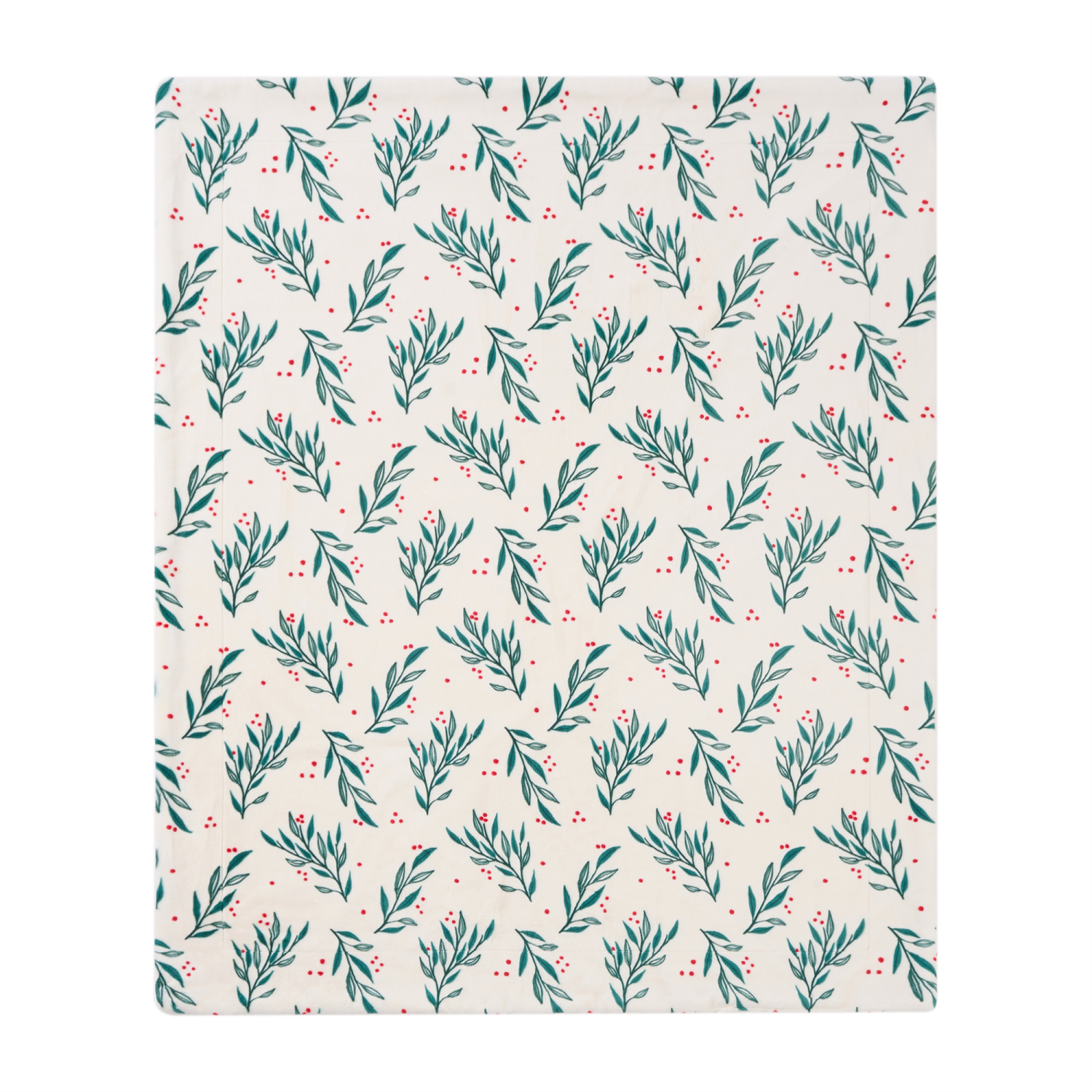 slide 4 of 6, ROOM & RETREAT RR CREAM HOLLY THROW, 50 x 60