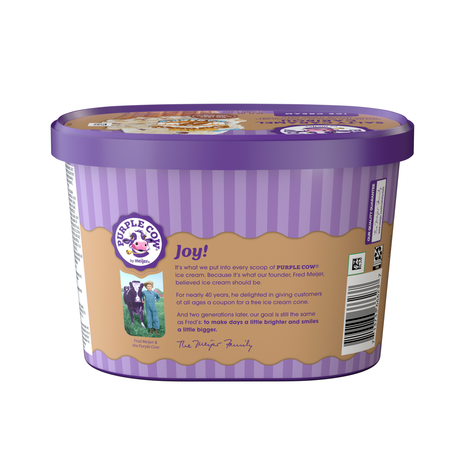 slide 2 of 5, Purple Cow Caramel Caribou Ice Cream, 1.5 qt, 1.5 qt