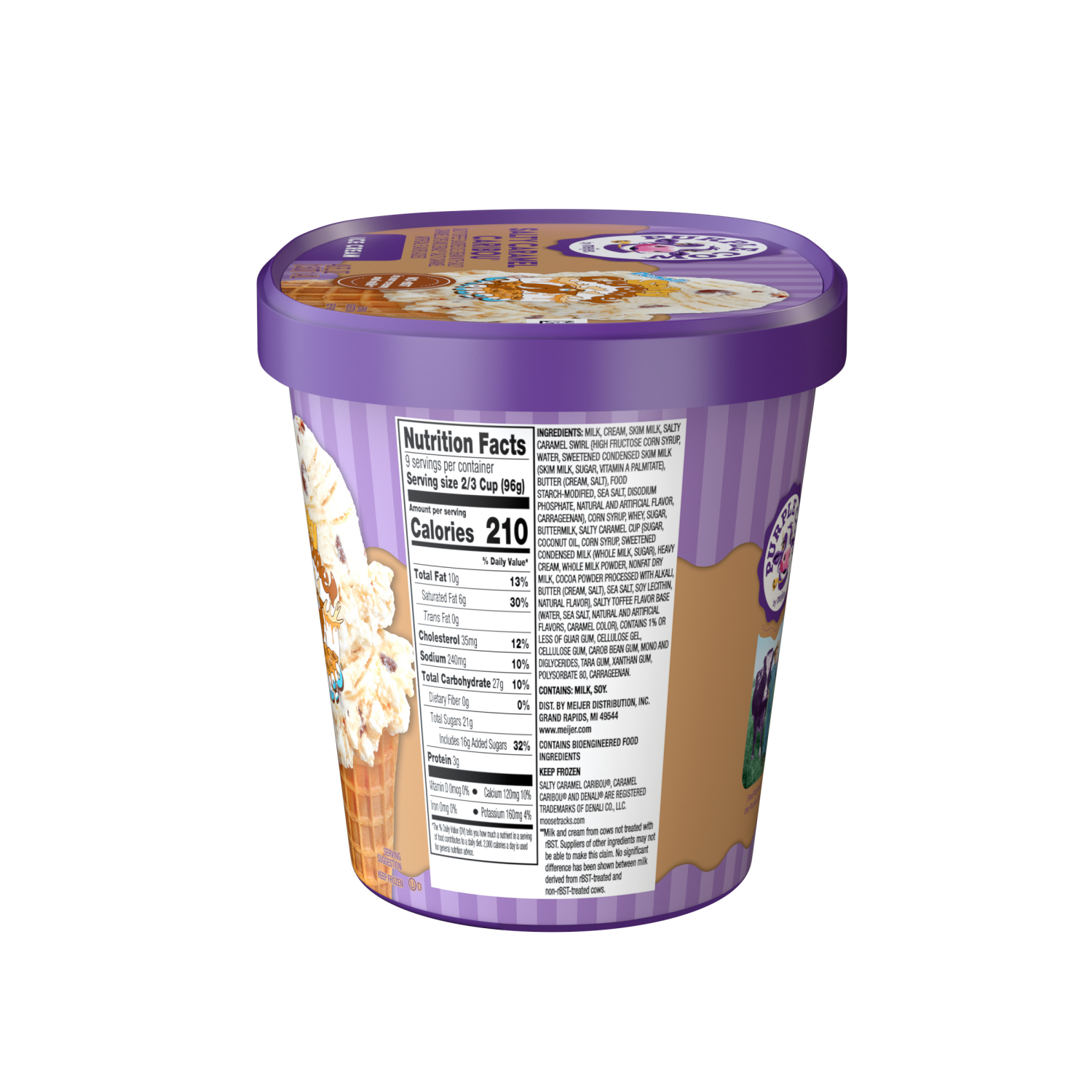 slide 4 of 5, Purple Cow Caramel Caribou Ice Cream, 1.5 qt, 1.5 qt