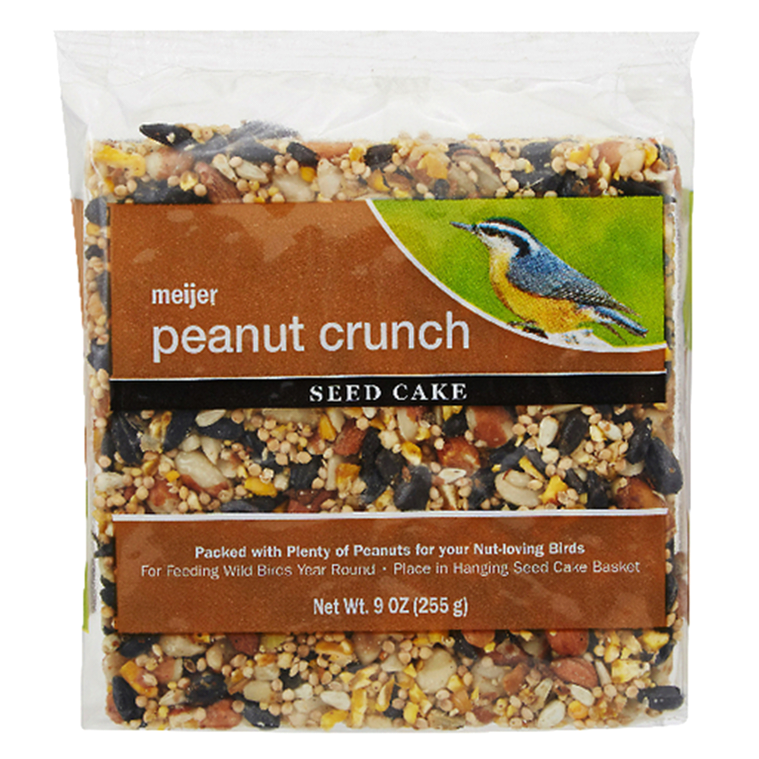 slide 1 of 2, Peanut Crunch Seed Cake, 9 Oz, 9 oz