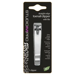 Studio M Straight Edge Toenail Clipper with File