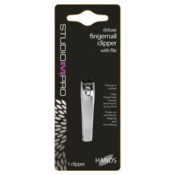 Studio M Pro Deluxe Fingernail Clipper With File