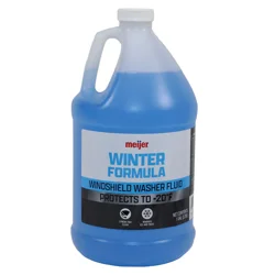 Meijer Blue Windshield Washer Anti-Freeze & Fluid, 1 Gallon