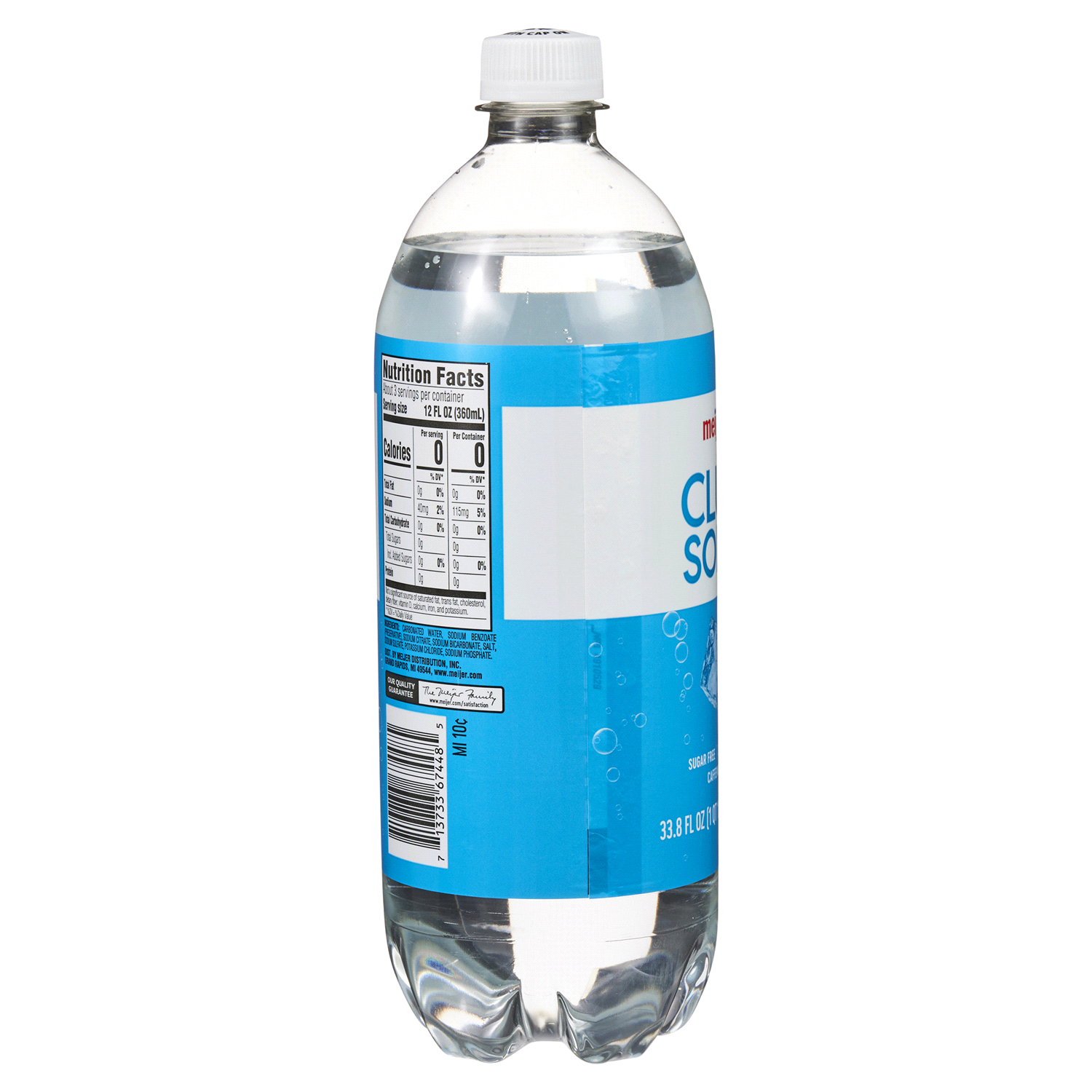 slide 2 of 5, Meijer Club Soda - 1 liter, 1 liter