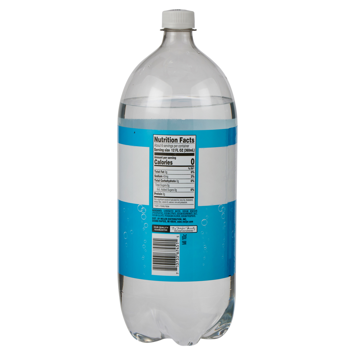 slide 3 of 5, Meijer Club Soda - 2 liter, 2 liter