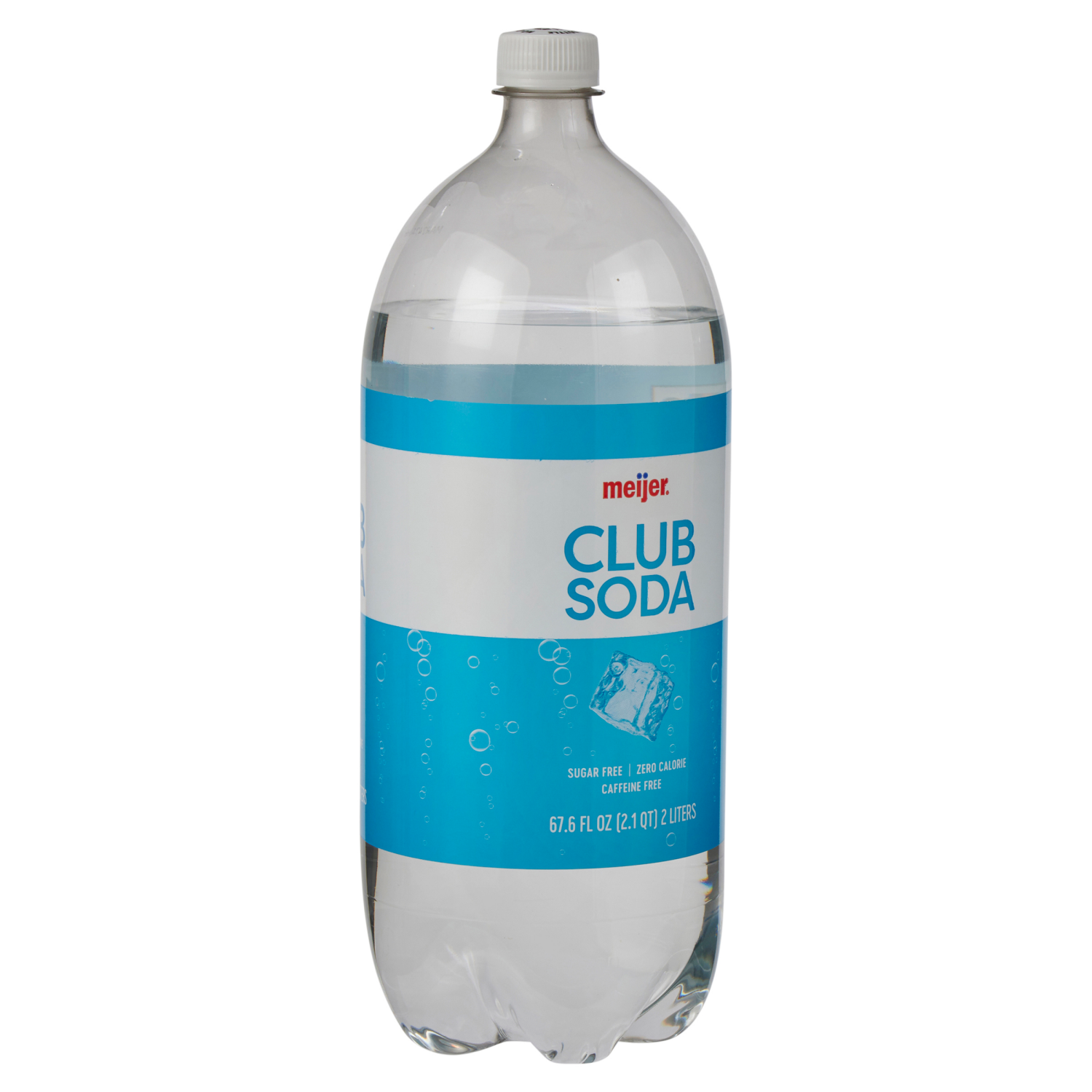 slide 4 of 5, Meijer Club Soda - 2 liter, 2 liter