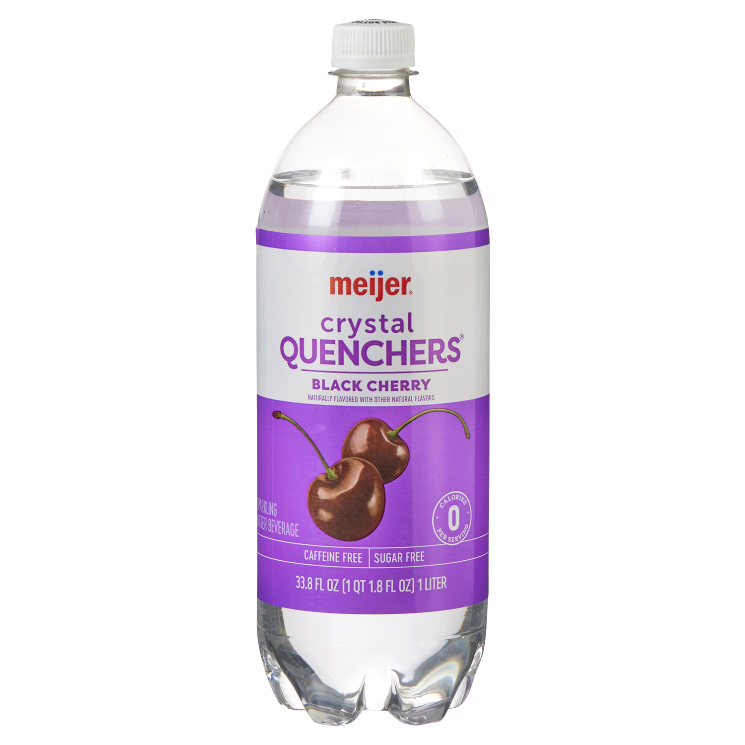 slide 1 of 5, Meijer Black Cherry Crystal Quenchers 1L, 1 liter