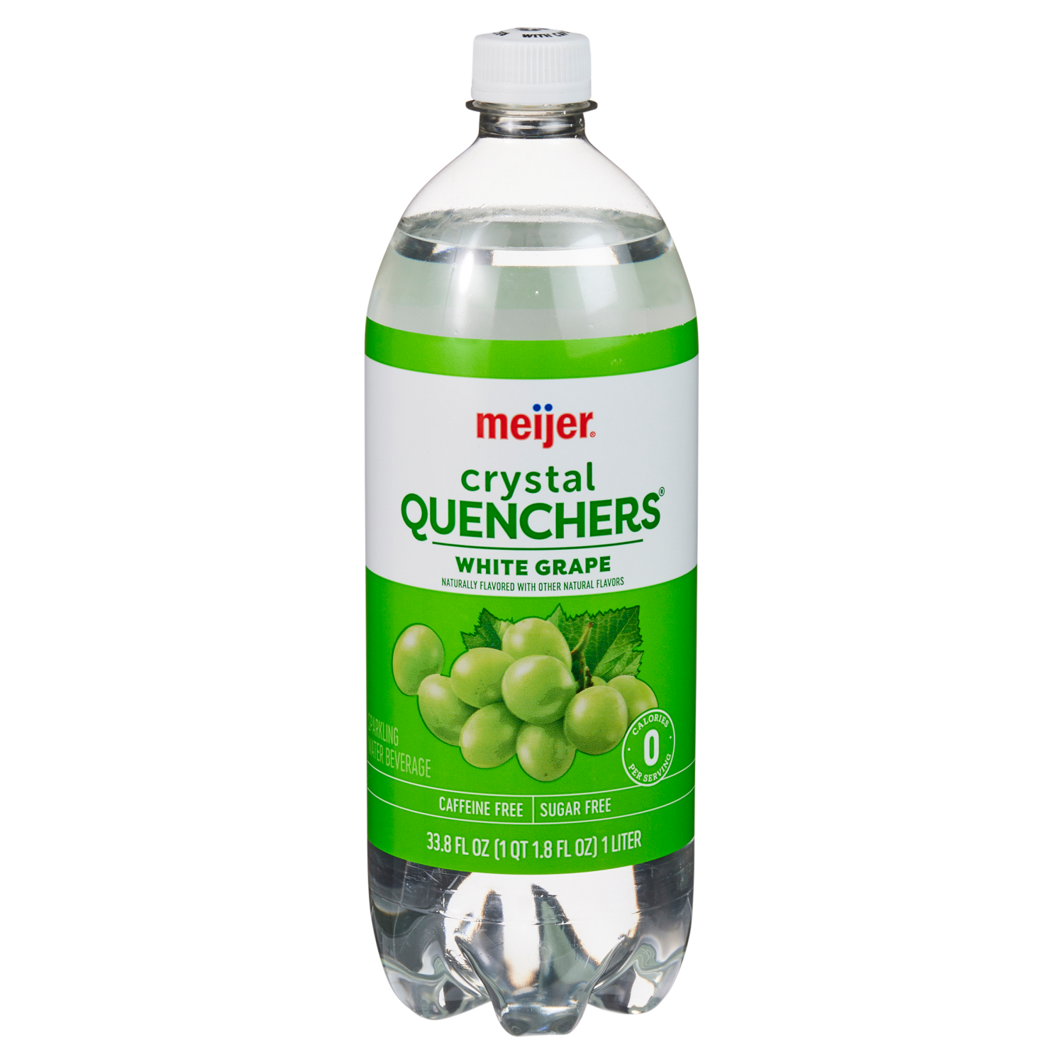 slide 1 of 4, Meijer White Grape Crystal Quenchers 1l, 1 liter