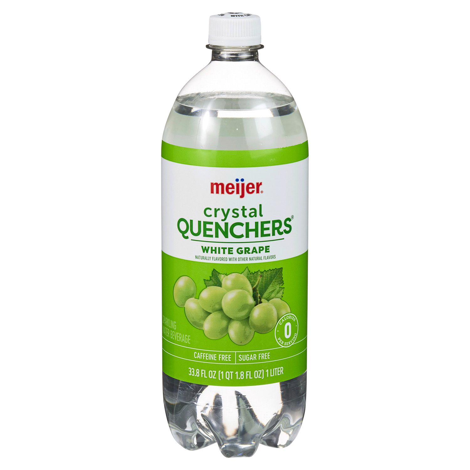 slide 1 of 5, Meijer White Grape Crystal Quenchers - 1 liter, 1 liter