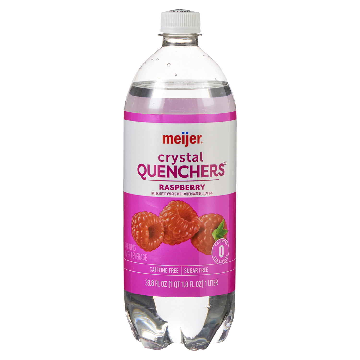 slide 1 of 5, Meijer Raspberry Crystal Quenchers - 1 liter, 1 liter