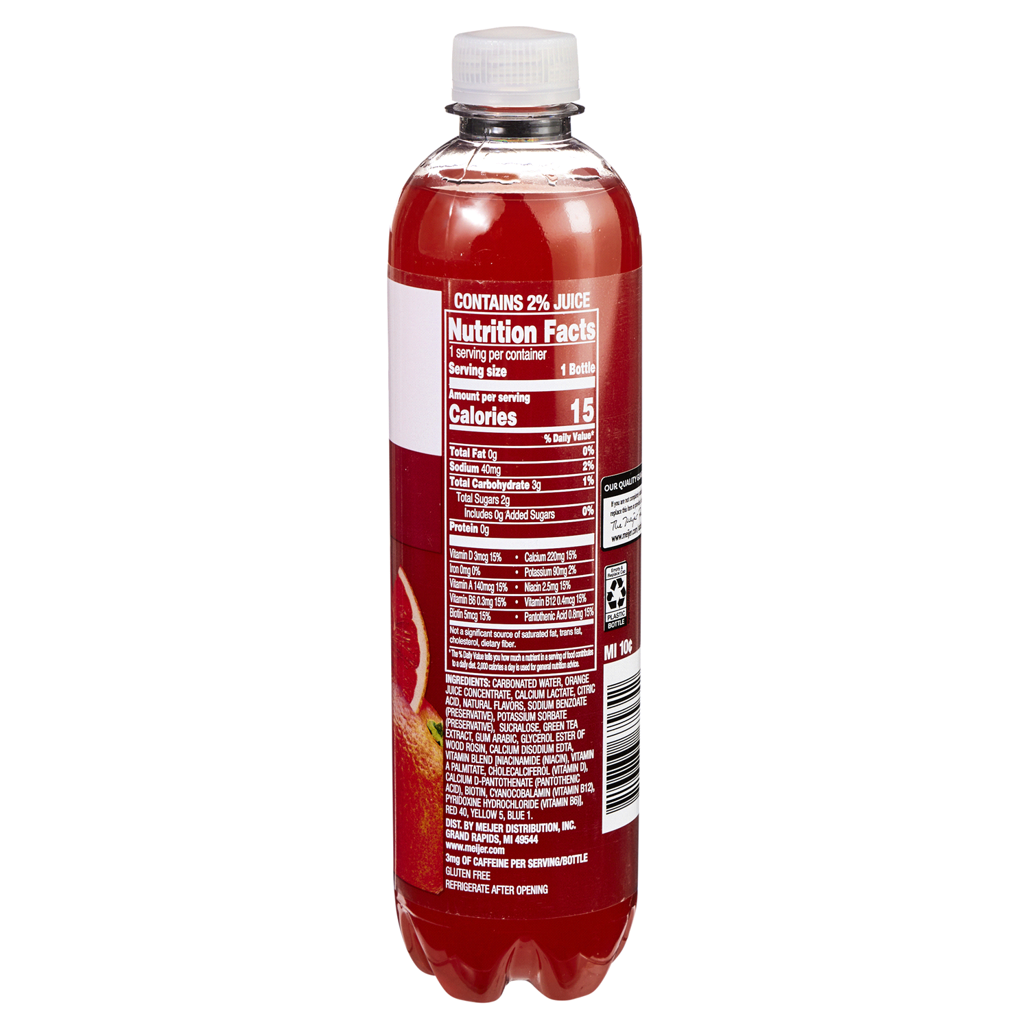 slide 3 of 5, Meijer Blood Orange Sparkling Beverage, 17 oz, 17 oz