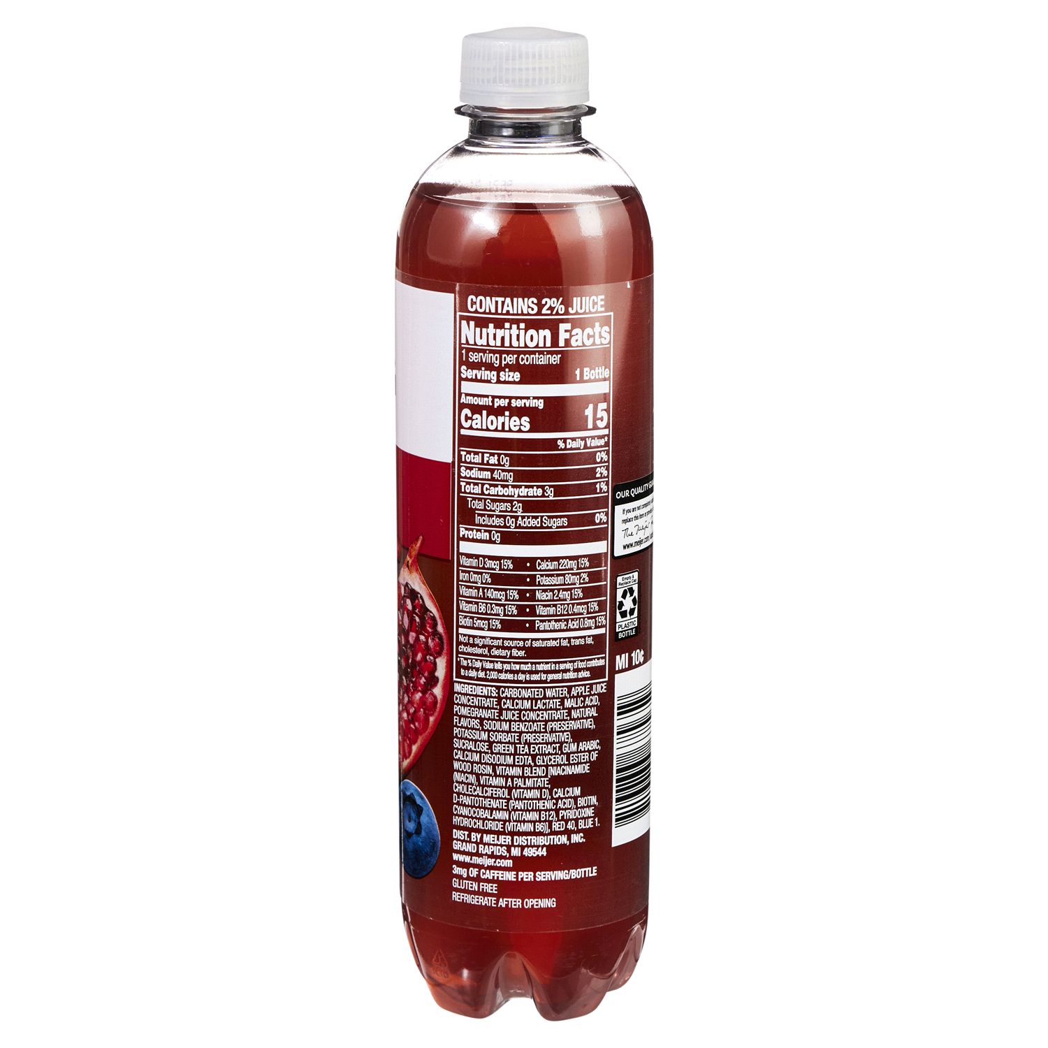 slide 3 of 5, Meijer Sparkling Pomegranate Blueberry Beverage- 17 oz, 17 oz