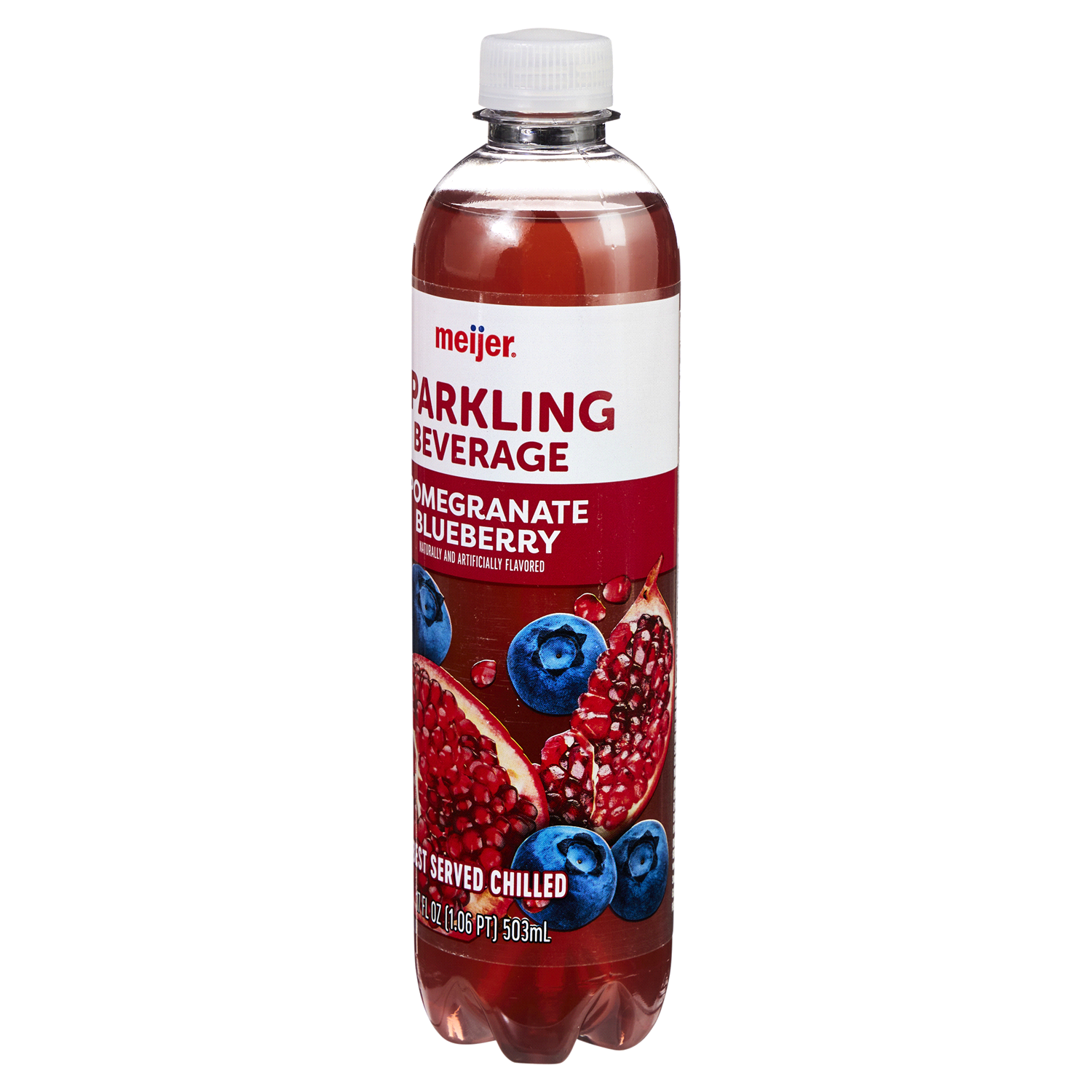 slide 4 of 5, Meijer Sparkling Pomegranate Blueberry Beverage- 17 oz, 17 oz