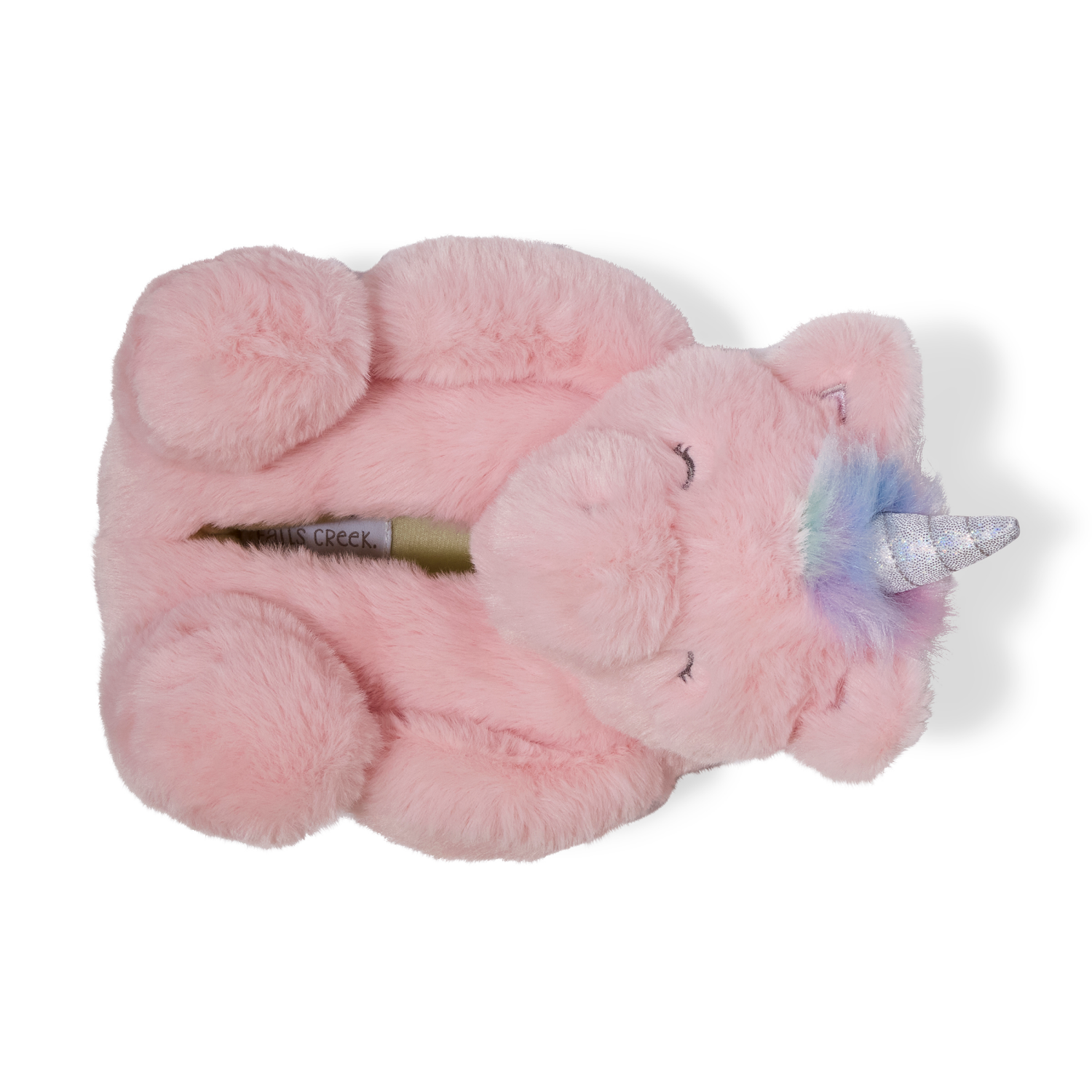 slide 6 of 6, Falls Creek Slipper Girl Unicorn Plush Pink L, LG