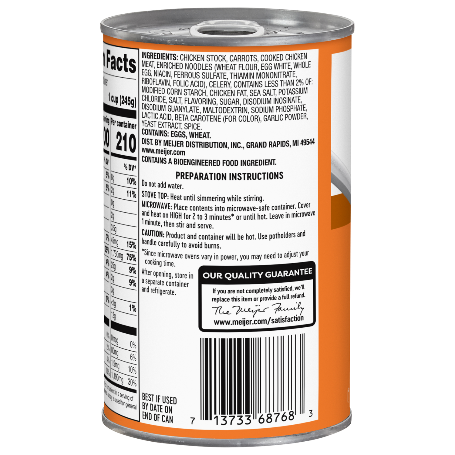 slide 2 of 3, Meijer Chicken Noodle Soup, 18.6 oz