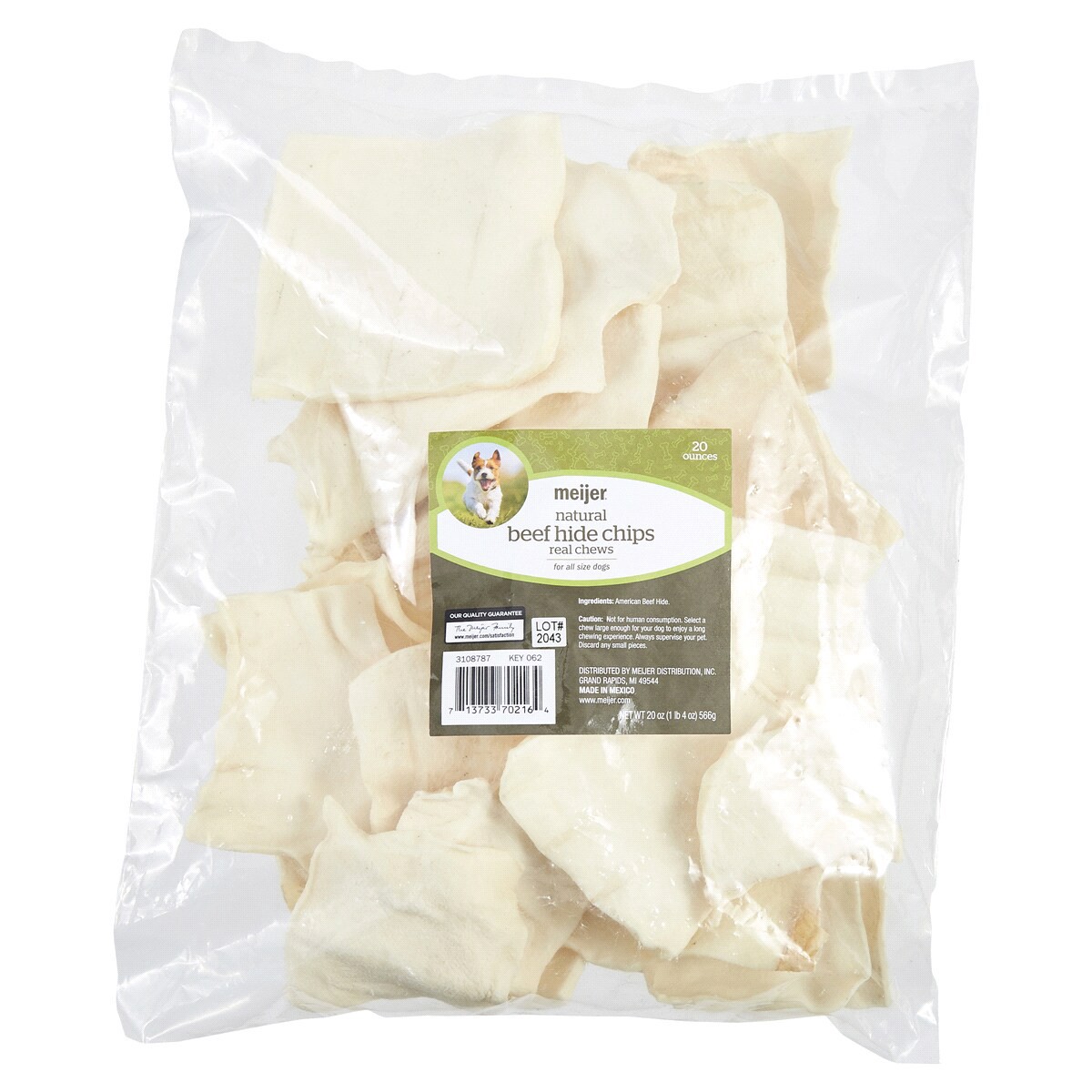 slide 7 of 8, Meijer Main Choice Beefhide Chips, 20 oz