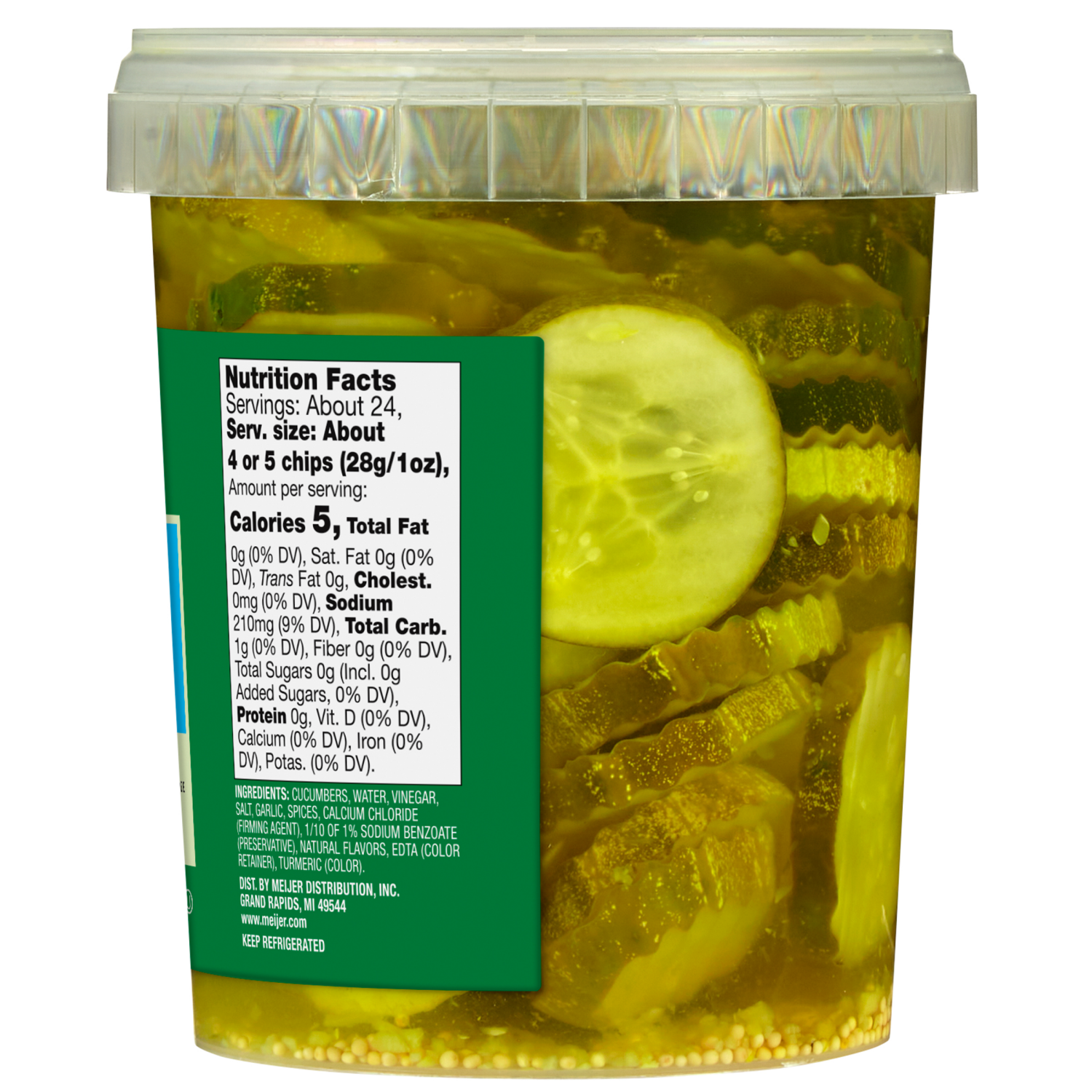 slide 2 of 4, Fresh from Meijer Kosher Dill Pickle Chips, 32 oz, 32 oz