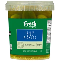 Fresh from Meijer Kosher Dill Pickles, 32 oz