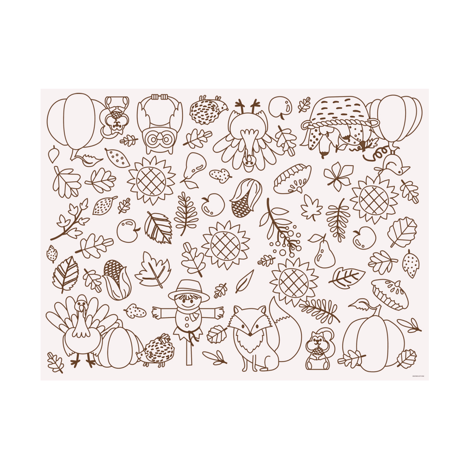 slide 2 of 2, Meijer Corporate Seasonal MJR HVST COLORING TABLE COVER, 1 ct