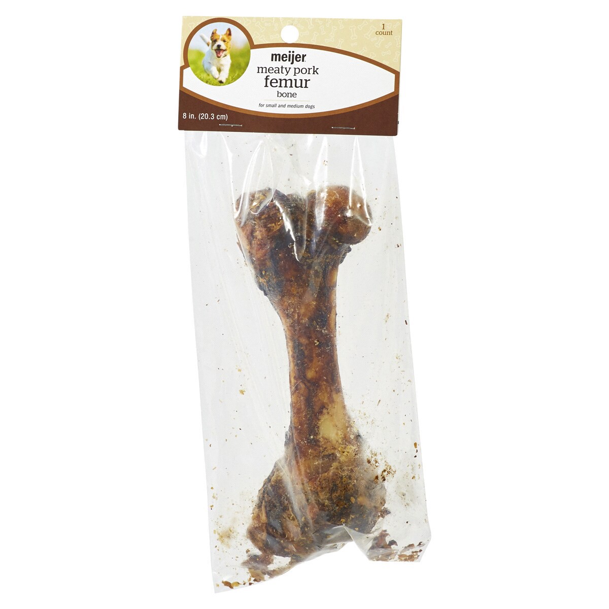 slide 6 of 8, Meijer Main Choice 8" Femur Bone, Meaty Pork, 1 ct