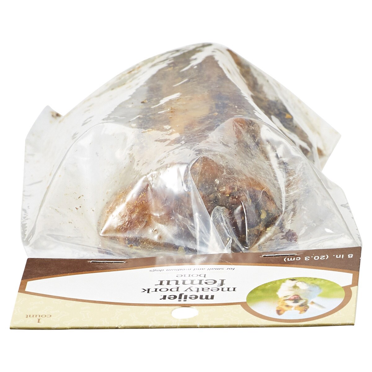 slide 8 of 8, Meijer Main Choice 8" Femur Bone, Meaty Pork, 1 ct