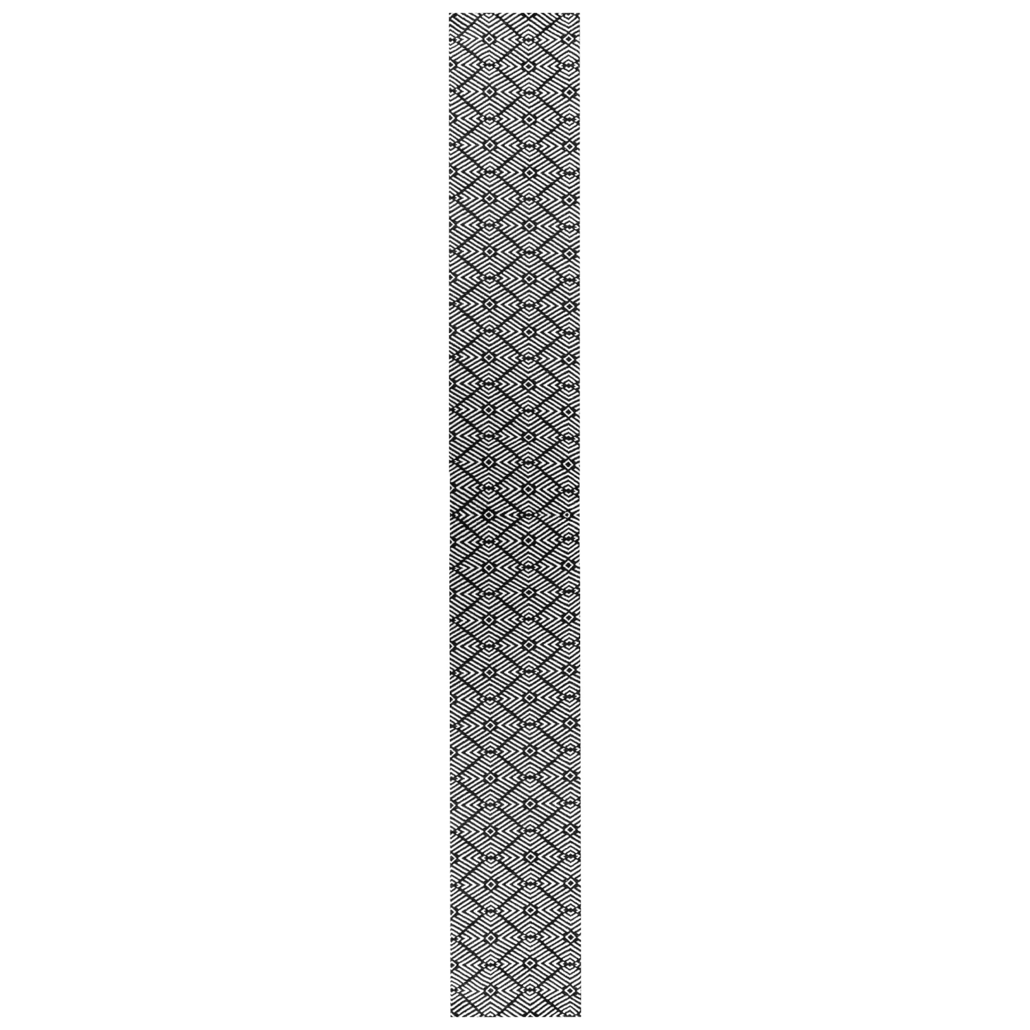 slide 1 of 2, Room & Retreat Geometric Diamonds XL Runner Black, 14 in x 97 in, 1 ct