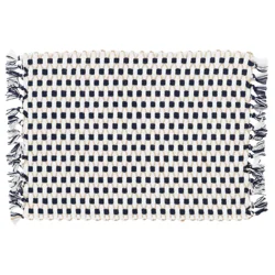 Room & Retreat Low Twist Jute Placemat Navy, 13 in x 20 in