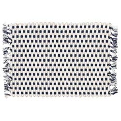 Room & Retreat Low Twist Jute Placemat Navy, 13 in x 20 in