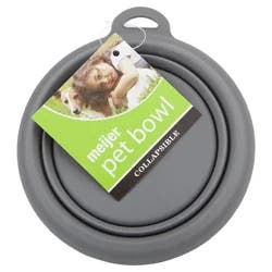 Meijer Collapsible Pet Bowl