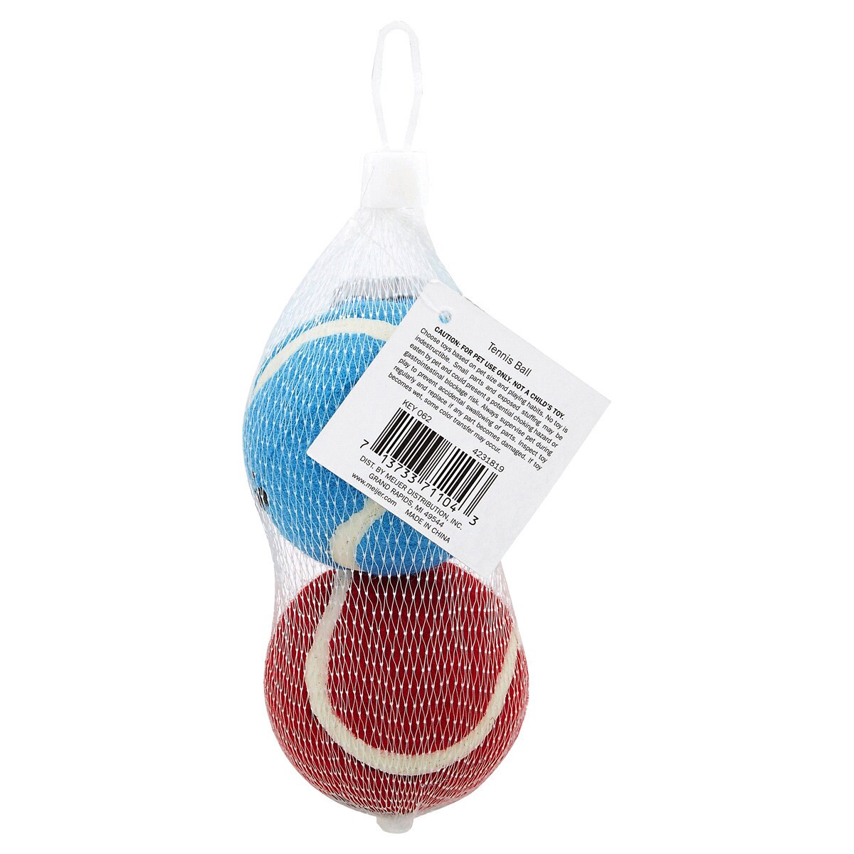 slide 2 of 2, Meijer 2.5" Tennis Balls For Dogs. Medium, 2 ct