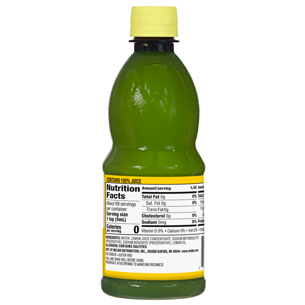 slide 9 of 9, Meijer 100% Lemon Juice - 15 oz, 15 oz